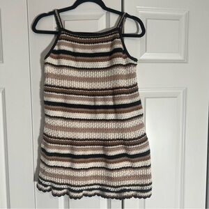 American Eagle Outfitters Crochet Dress with Stripes size M